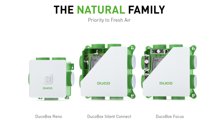 DUCO introduceert The Natural Family: Duurzame natuurlijke ventilatie